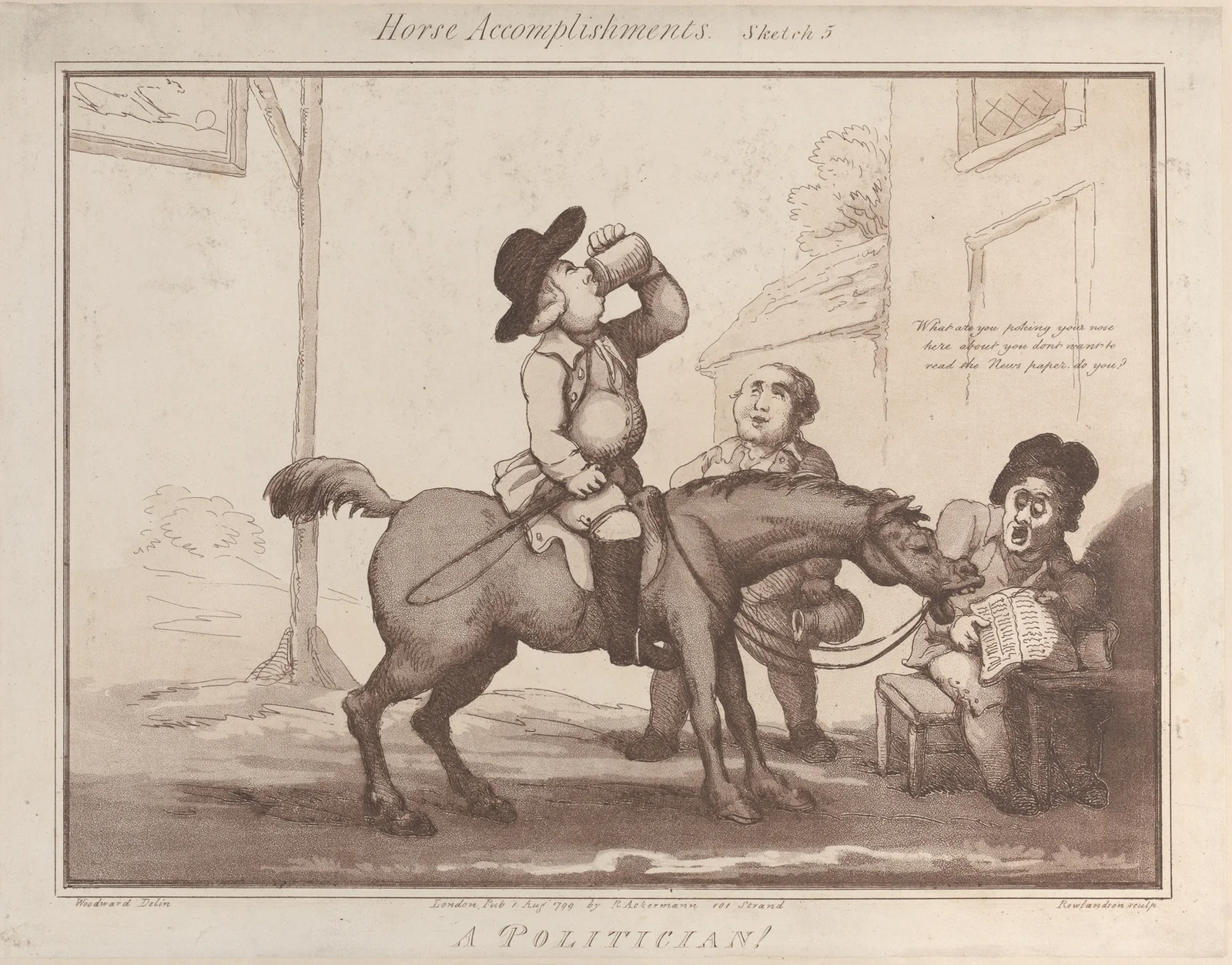 A Politician !! av Thomas Rowlandson