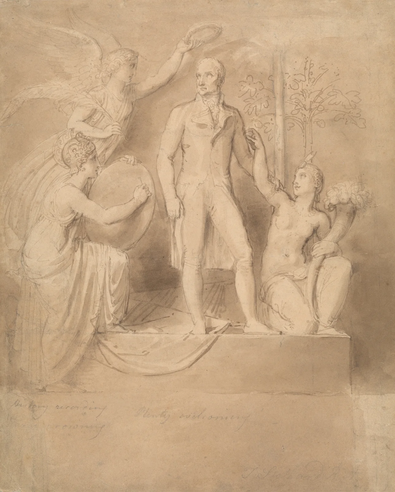 A Study for the Wellington Monument av Thomas Stothard