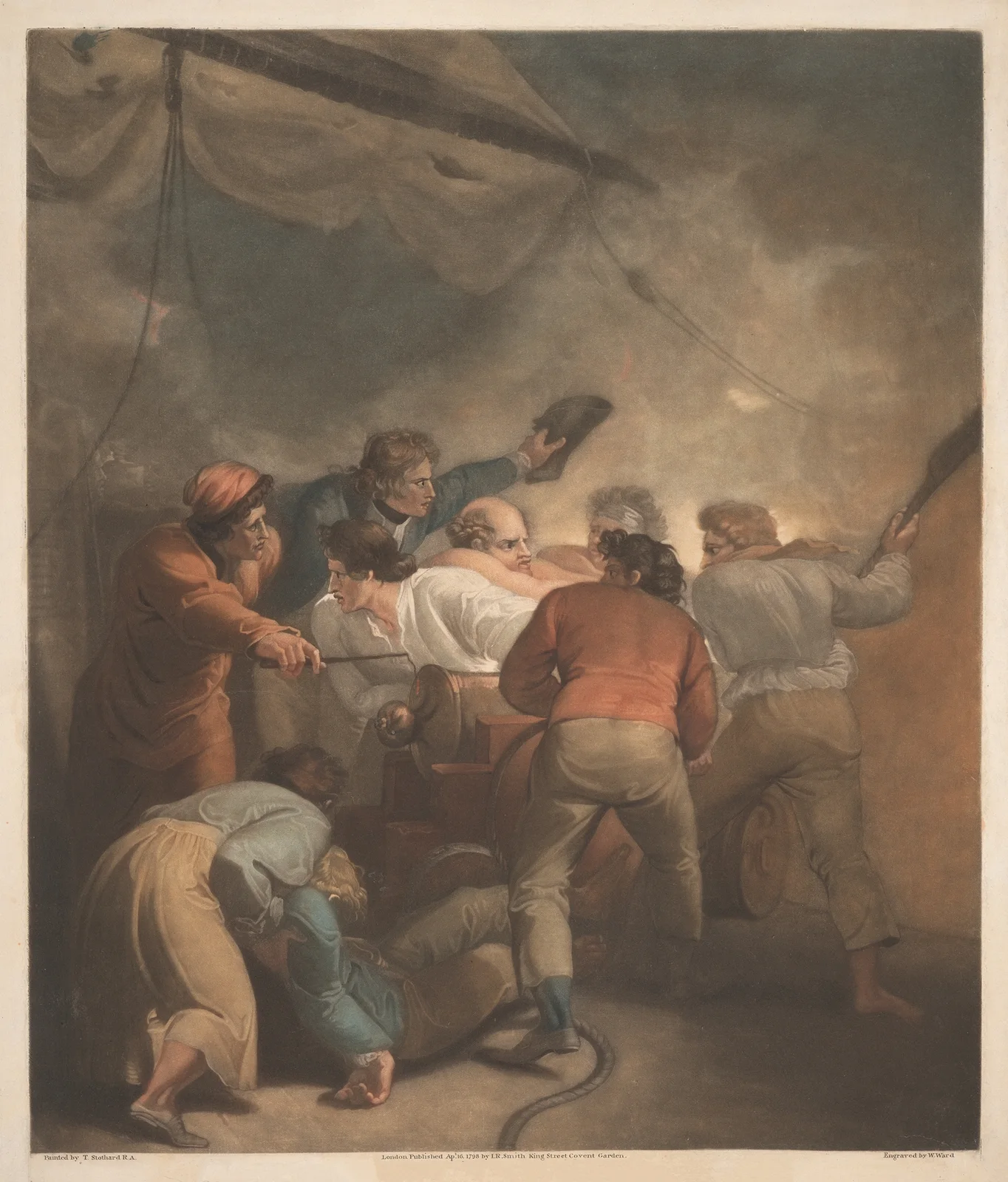 Sailors in a Fight av Thomas Stothard