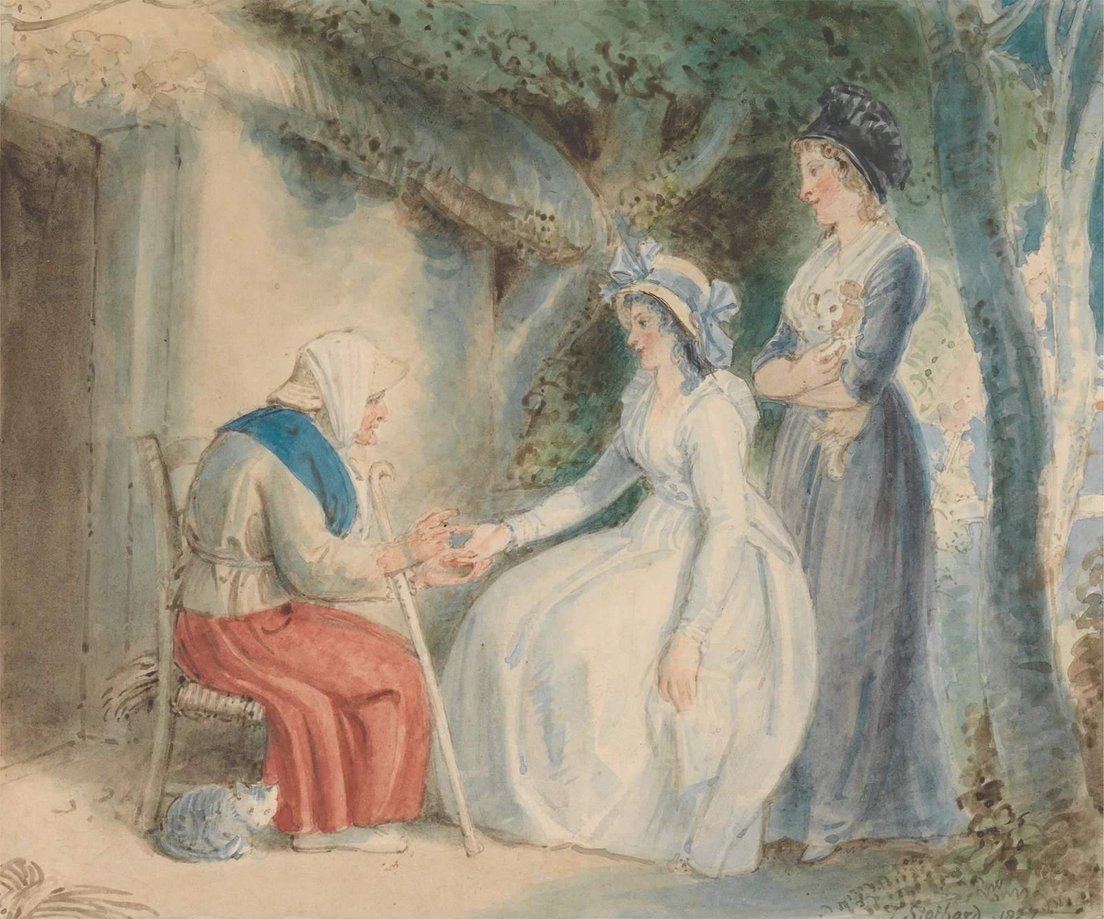 The Fortune Teller av Thomas Stothard