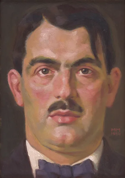 Portrait of E. B. Lukáč av Milan Thomka Mitrovský