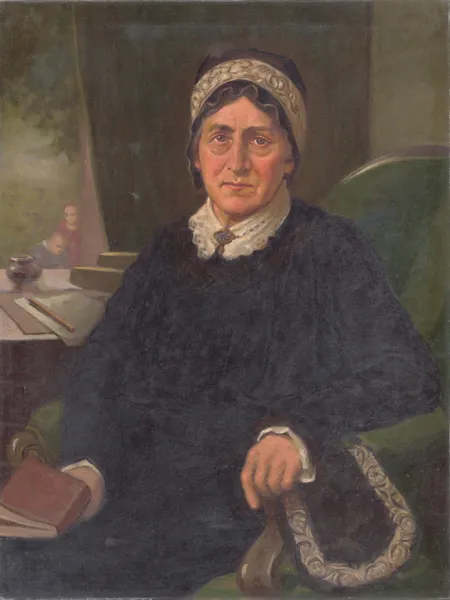 Portrait of E. M. Šoltésová av Milan Thomka Mitrovský