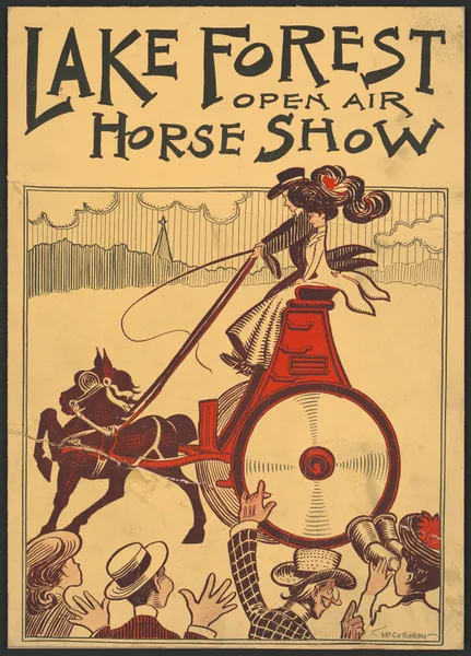 Lake forest open air horse show av John Tinney McCutcheon