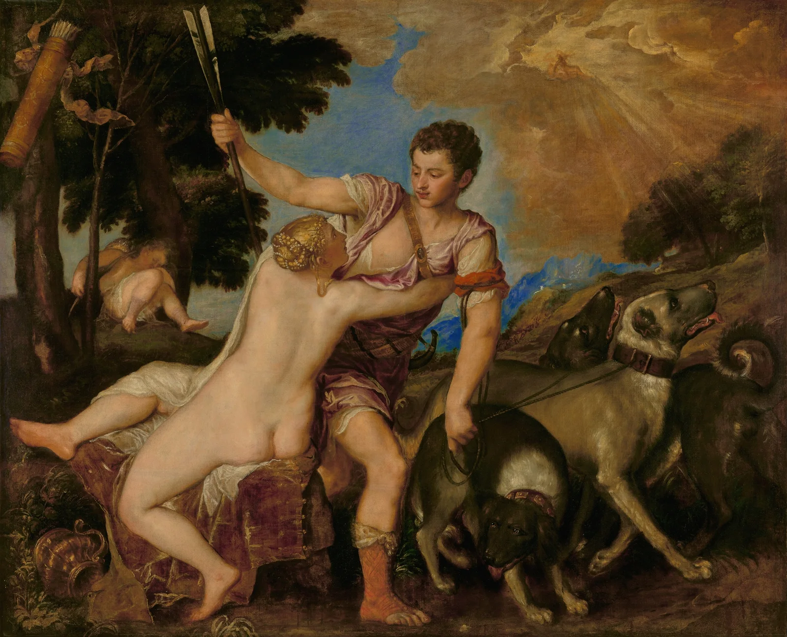 Venus and Adonis av Titian