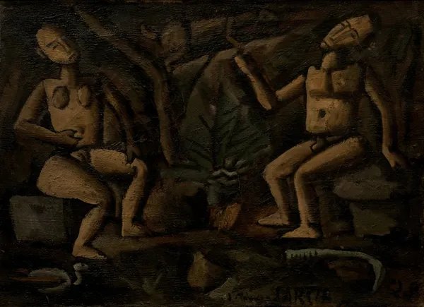 Composición con figuras av Joaquín Torres-García