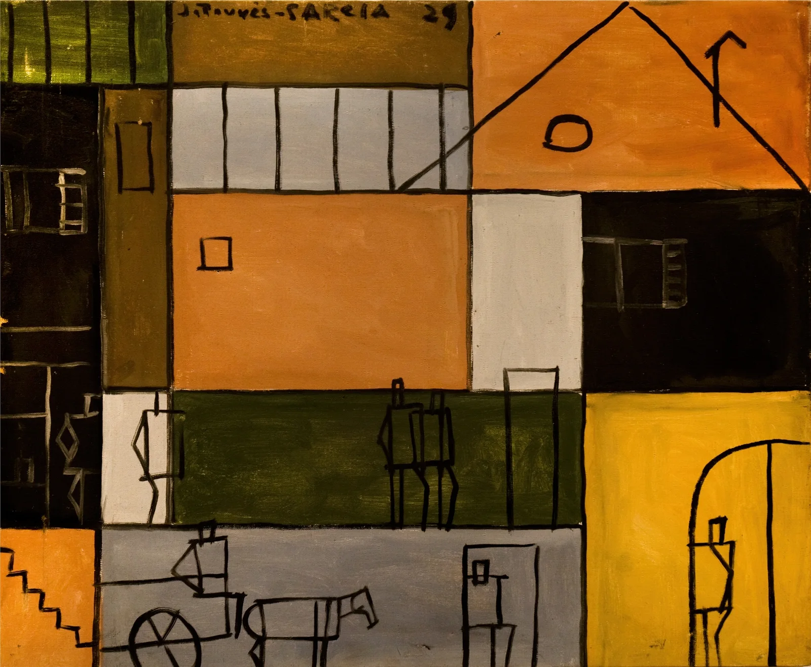 Pintura constructiva, 1929 – nr 1 av Joaquín Torres-García