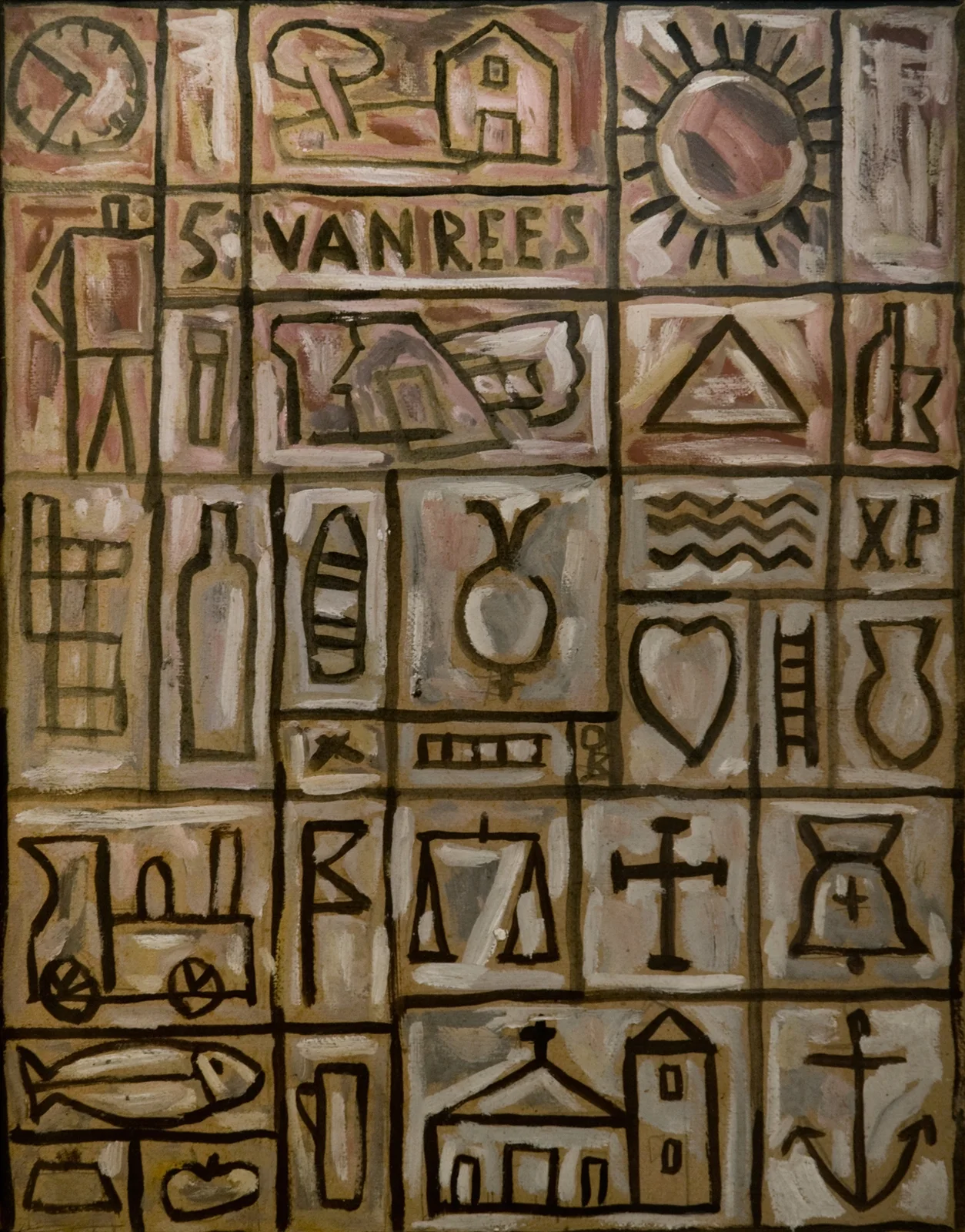 Pintura constructiva, 1929 – nr 4 av Joaquín Torres-García