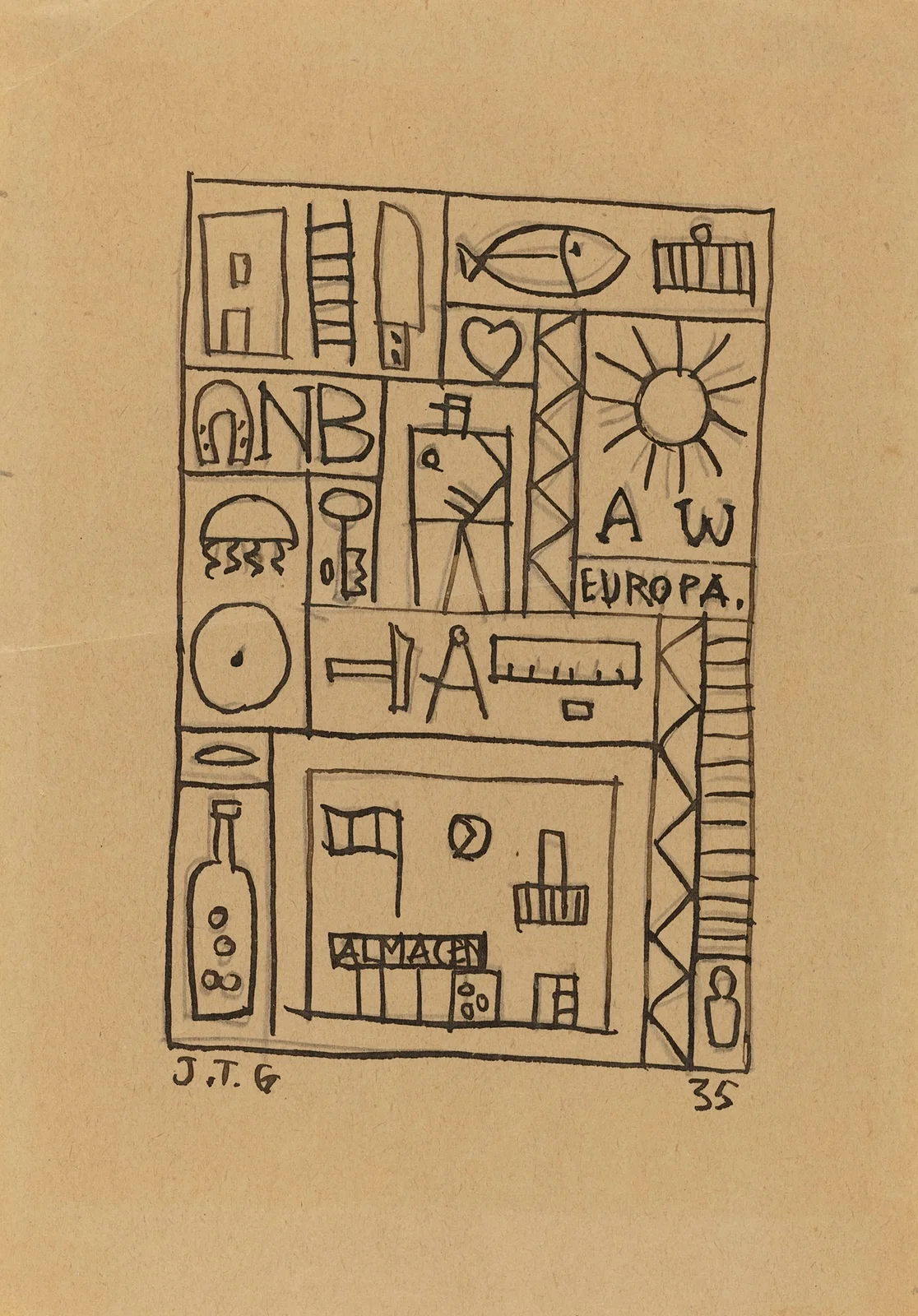 Untitled av Joaquín Torres-García
