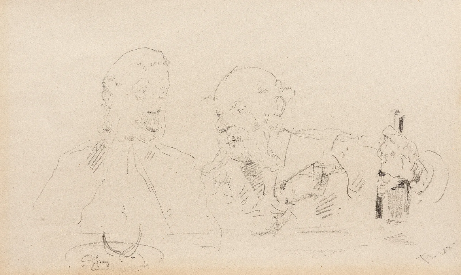 À table av Henri de Toulouse-Lautrec