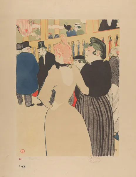 At the Moulin Rouge; La Goulue and Her Sister, 1892 – nr 2 av Henri de Toulouse-Lautrec