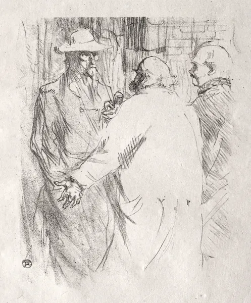 Au pied du Sinaï:  Clemenceau à Busk av Henri de Toulouse-Lautrec