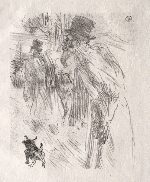 Au pied du Sinaï:  Les Juifs Polonais, Carlsbad av Henri de Toulouse-Lautrec
