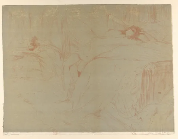 Collapsed on the Bed av Henri de Toulouse-Lautrec