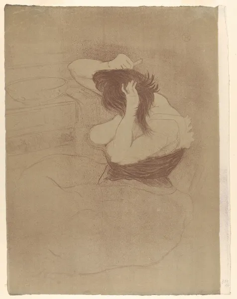 Combing Hair av Henri de Toulouse-Lautrec