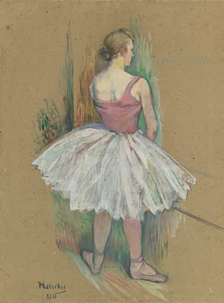 Danseuse En Pied Vue De Dos av Henri de Toulouse-Lautrec