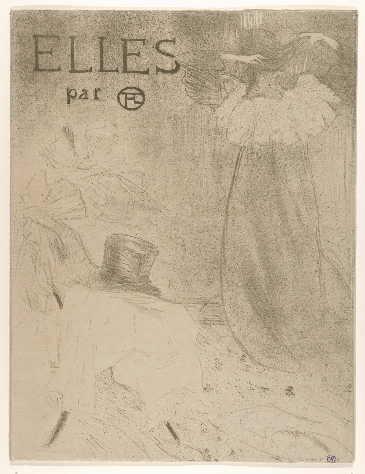 Elles (portfolio cover), 1896 – nr 2 av Henri de Toulouse-Lautrec