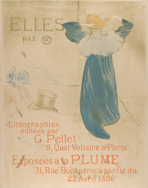 Elles (poster for 1896 exhibition at La Plume) av Henri de Toulouse-Lautrec