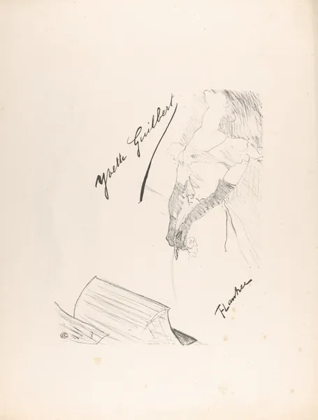 Frontispiece – Yvette Guilbert before the Prompter’s Box av Henri de Toulouse-Lautrec