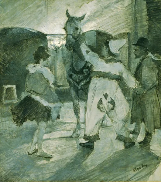 In the Wings at the Circus av Henri de Toulouse-Lautrec