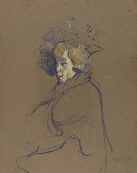 Jane Avril, 1892 av Henri de Toulouse-Lautrec