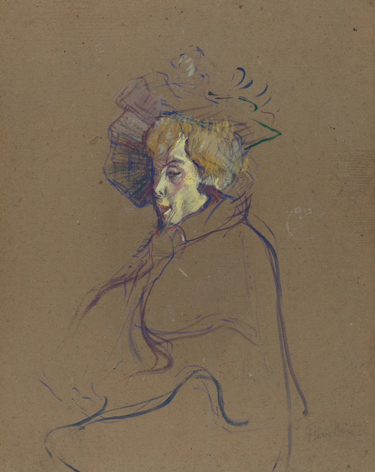 Jane Avril, 1892 av Henri de Toulouse-Lautrec