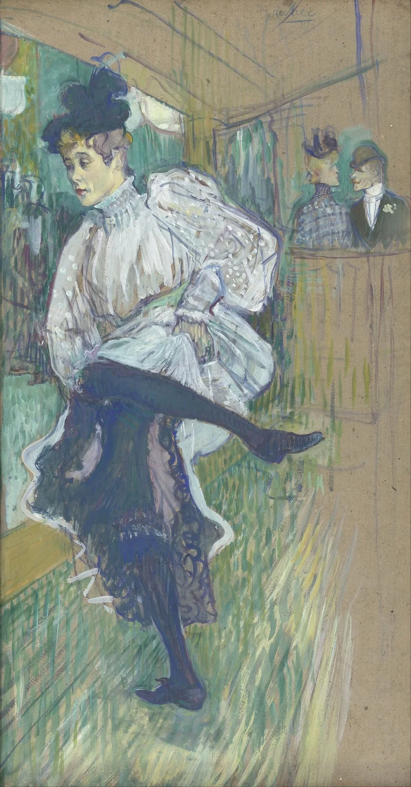 Jane Avril Dancing av Henri de Toulouse-Lautrec