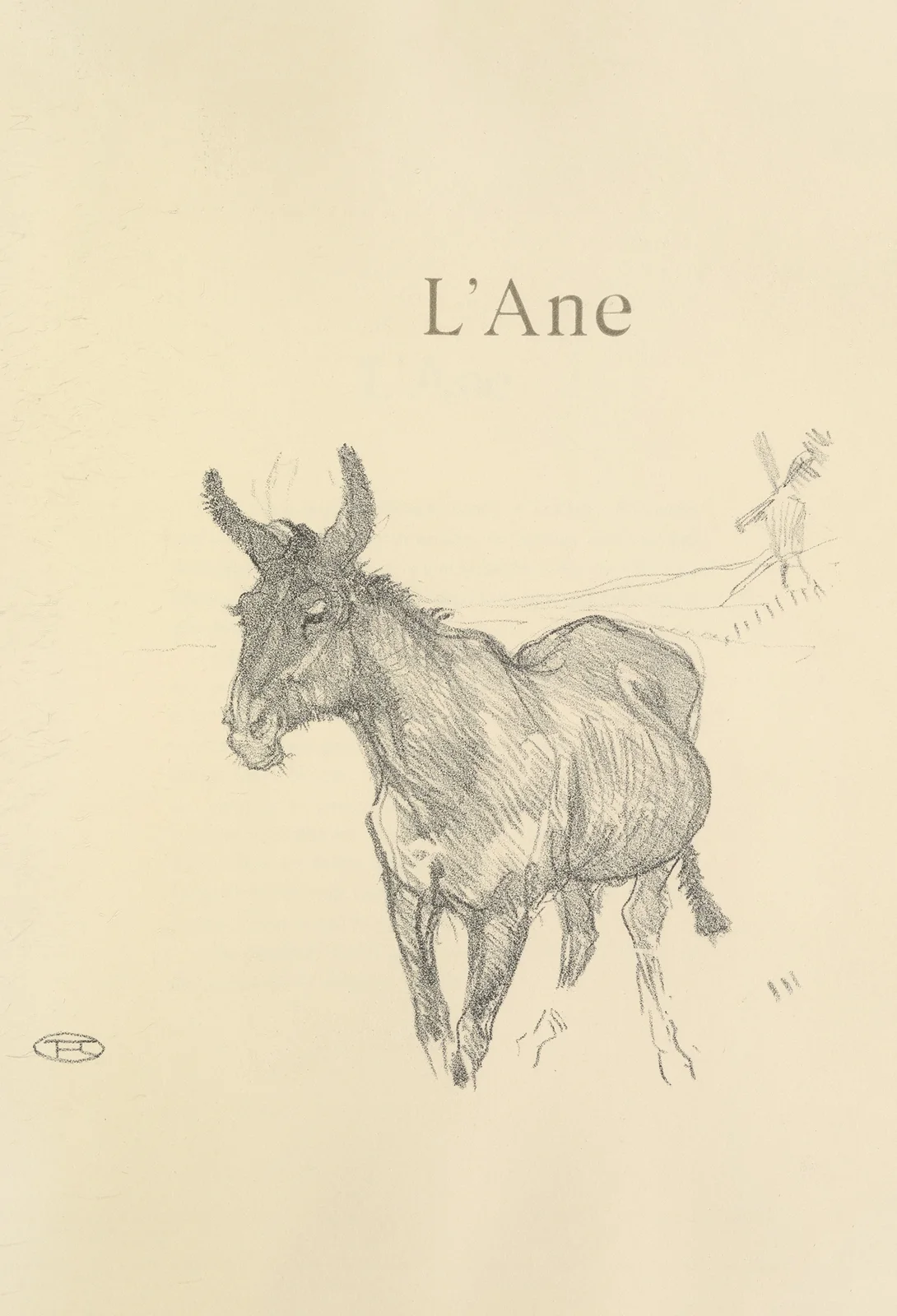 L’Ane av Henri de Toulouse-Lautrec