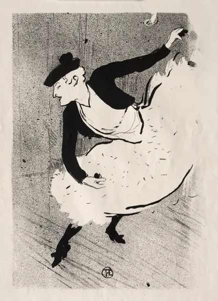 Le Café-concert; Edmée Lescot av Henri de Toulouse-Lautrec