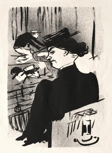 Le Café-Concert,Une Spectatrice av Henri de Toulouse-Lautrec