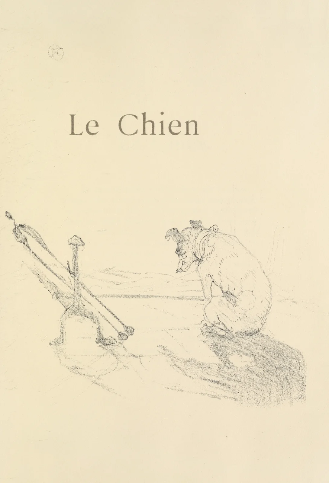 Le Chien av Henri de Toulouse-Lautrec