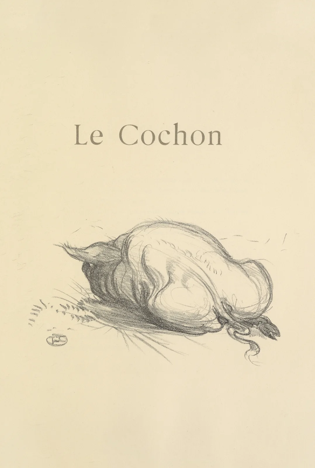 Le Cochon av Henri de Toulouse-Lautrec