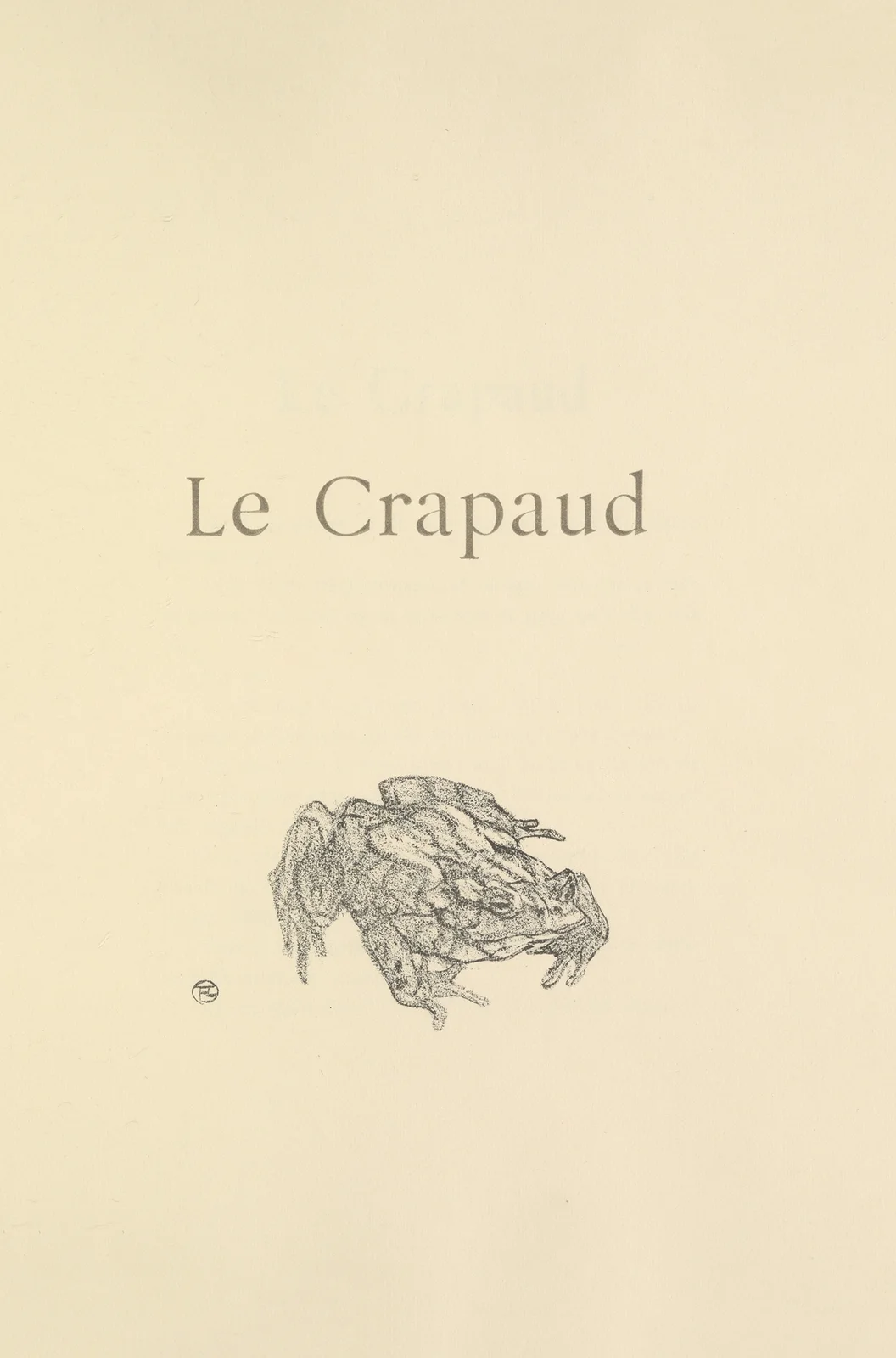 Le Crapaud av Henri de Toulouse-Lautrec
