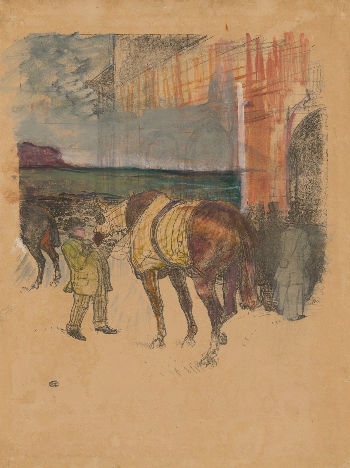 Le Paddock av Henri de Toulouse-Lautrec