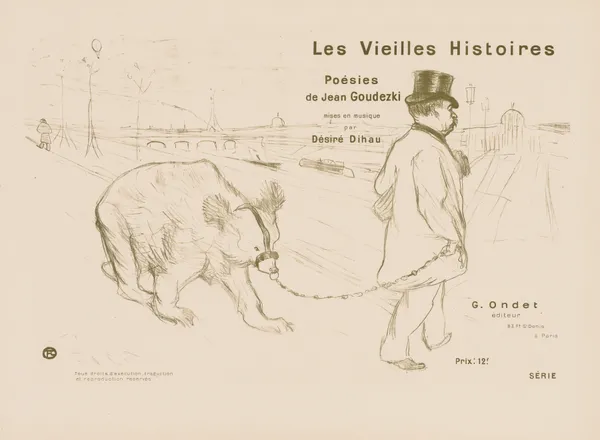 Les Vieilles histoires; Couverture – Frontispiece av Henri de Toulouse-Lautrec