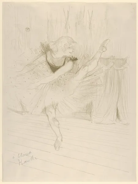 Miss Ida Heath, English Dancer, 1894 – nr 2 av Henri de Toulouse-Lautrec
