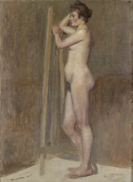 Nu dans l’atelier (c1890) av Henri de Toulouse-Lautrec