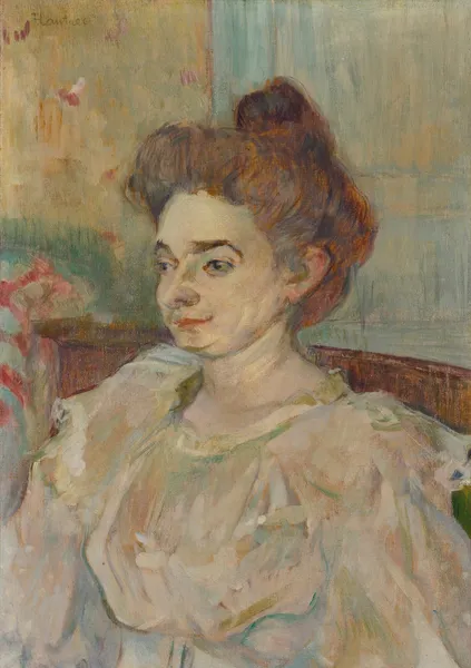 Portrait De Béatrice Tapié De Céleyran av Henri de Toulouse-Lautrec