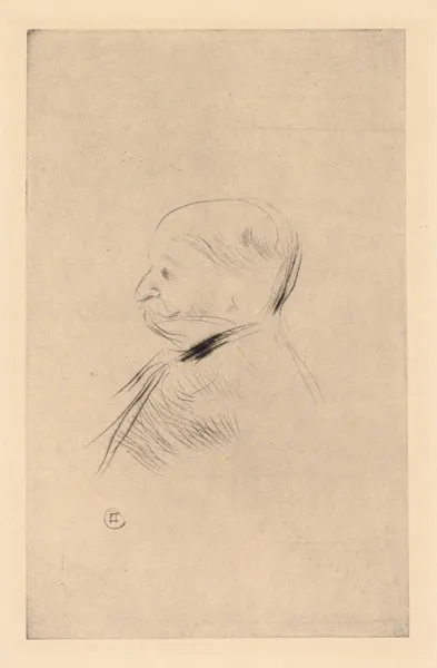 Portrait of a Man (Portrait d’un homme), 1898 – nr 1 av Henri de Toulouse-Lautrec