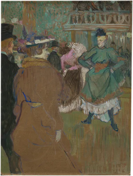 Quadrille at the Moulin Rouge av Henri de Toulouse-Lautrec