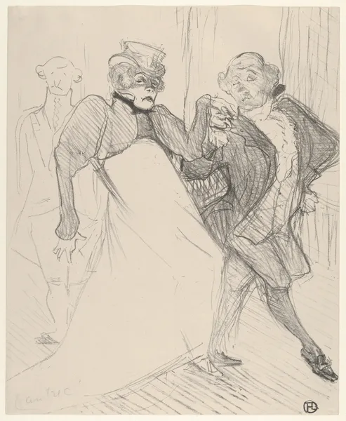 Réjane and Galipaux, in Madame Sans-Géne av Henri de Toulouse-Lautrec