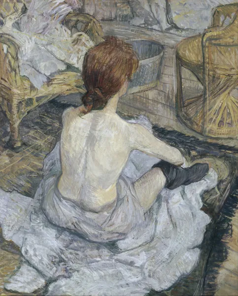 Rousse, dit aussi La Toilette av Henri de Toulouse-Lautrec