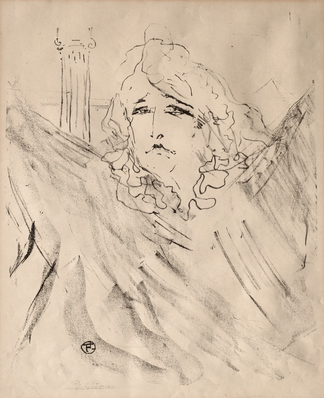 Sarah Bernhardt av Henri de Toulouse-Lautrec
