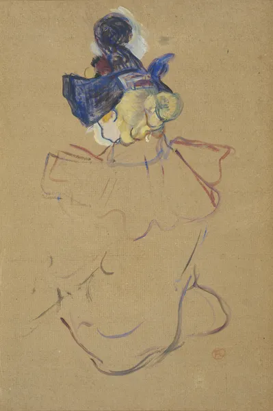 Seated Woman from Behind – Study for ‘Au Moulin Rouge’ av Henri de Toulouse-Lautrec