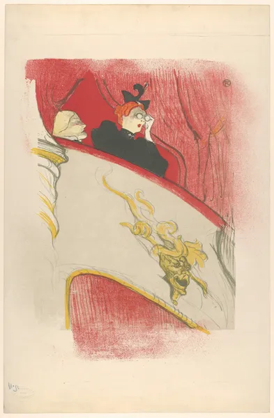 The Box with the Gilded Mask av Henri de Toulouse-Lautrec