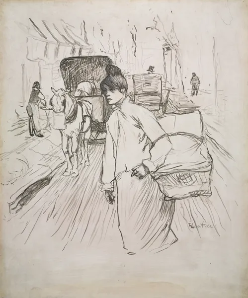 The Laundress av Henri de Toulouse-Lautrec