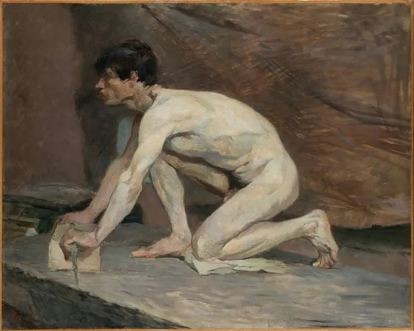 The Marble Polisher av Henri de Toulouse-Lautrec