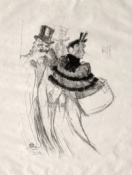 The Old Gentlemen av Henri de Toulouse-Lautrec