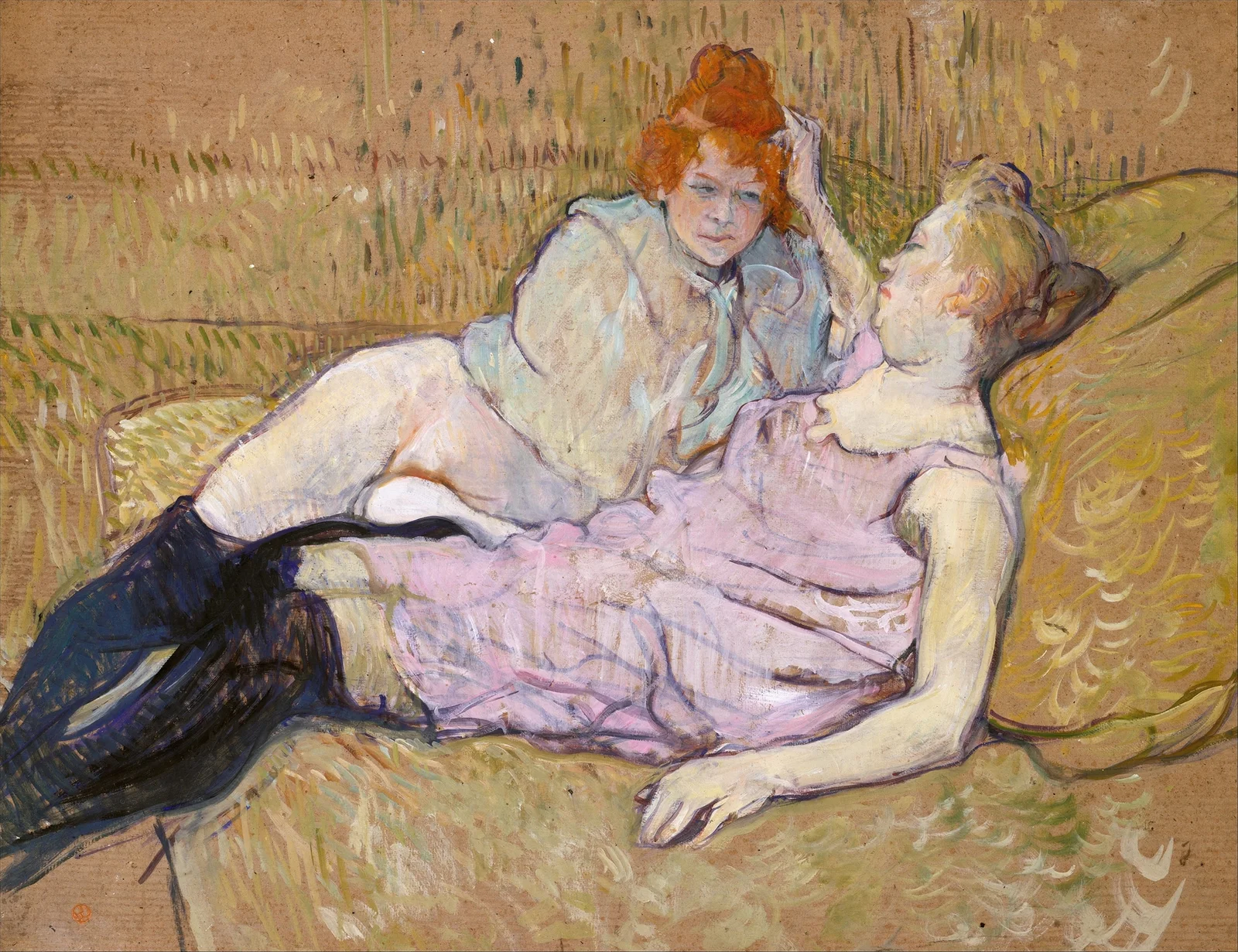 The Sofa av Henri de Toulouse-Lautrec