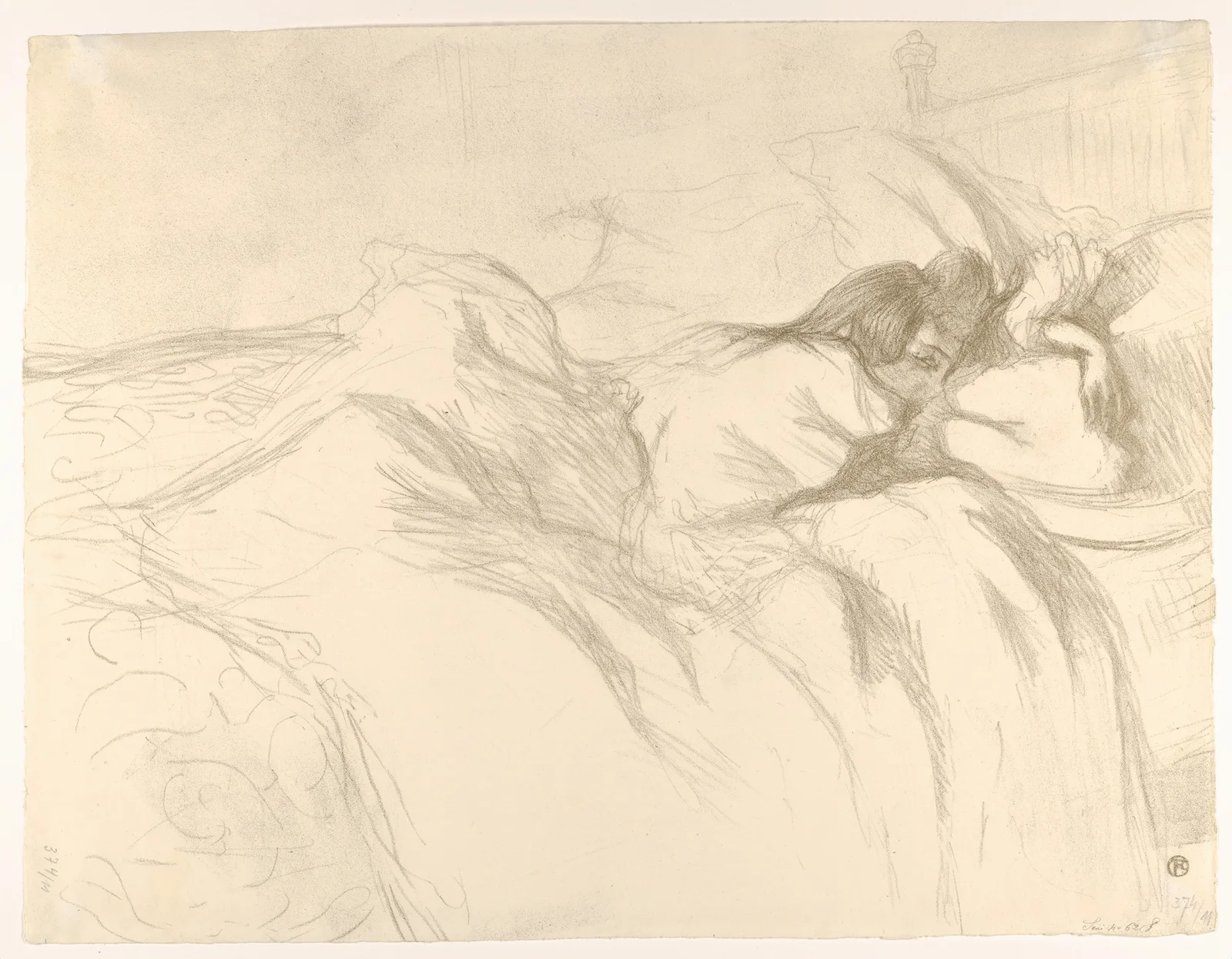 Waking Up av Henri de Toulouse-Lautrec