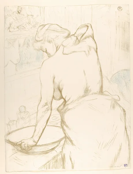 Washing. av Henri de Toulouse-Lautrec